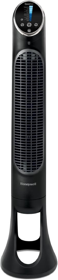 Honeywell QuietSet Whole Room Tower Fan, Oscillating Tower Fan with Remote, Black, HYF290B