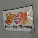 Running Gifts Women Running Makeup Bag Graduation Mothers Day Birthday Cross Country Running Gifts Runner Gifts for Women Female Sports Gym Lover Coach Marathon Lovers Daughter Sister Cosmetic Bag