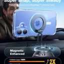 TORRAS Stronger Magnetic Shockproof for iPhone 16 Case, Fit for MagSafe, Never Yellow, 4X Military Grade Drop Protection, Protective Hard Back Plastic Slim Phone Case for iPhone 16 6.1 inch, Clear