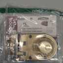 Prime-Line U 9972 Jimmy-Resistant Deadlock, Diecast, Brass Color, Angle Strike, Double Cylinder (Single Pack)