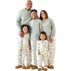 Butterblu JAMIE Matching Family Jammies Christmas Pajamas Organic Cotton PJs Womens, Mens, Kids, Toddlers, Baby, Pets