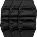 Paw Inspired 3-Count Reusable Male Dog Wraps, Washable Diapers for Male Dogs, Belly Bands for Incontinence, Surgery, Male Marking (XS Size, Black Color with Black Lining, Pack of 3)