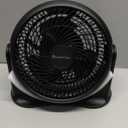 Comfort Zone 11-Inch High-Velocity Tabletop Air Circulator Fan, Quiet Personal Fan with 3 Speeds & 90 Adjustable Tilt  Portable Desk Fan for Home, Bedroom, or Office, Black