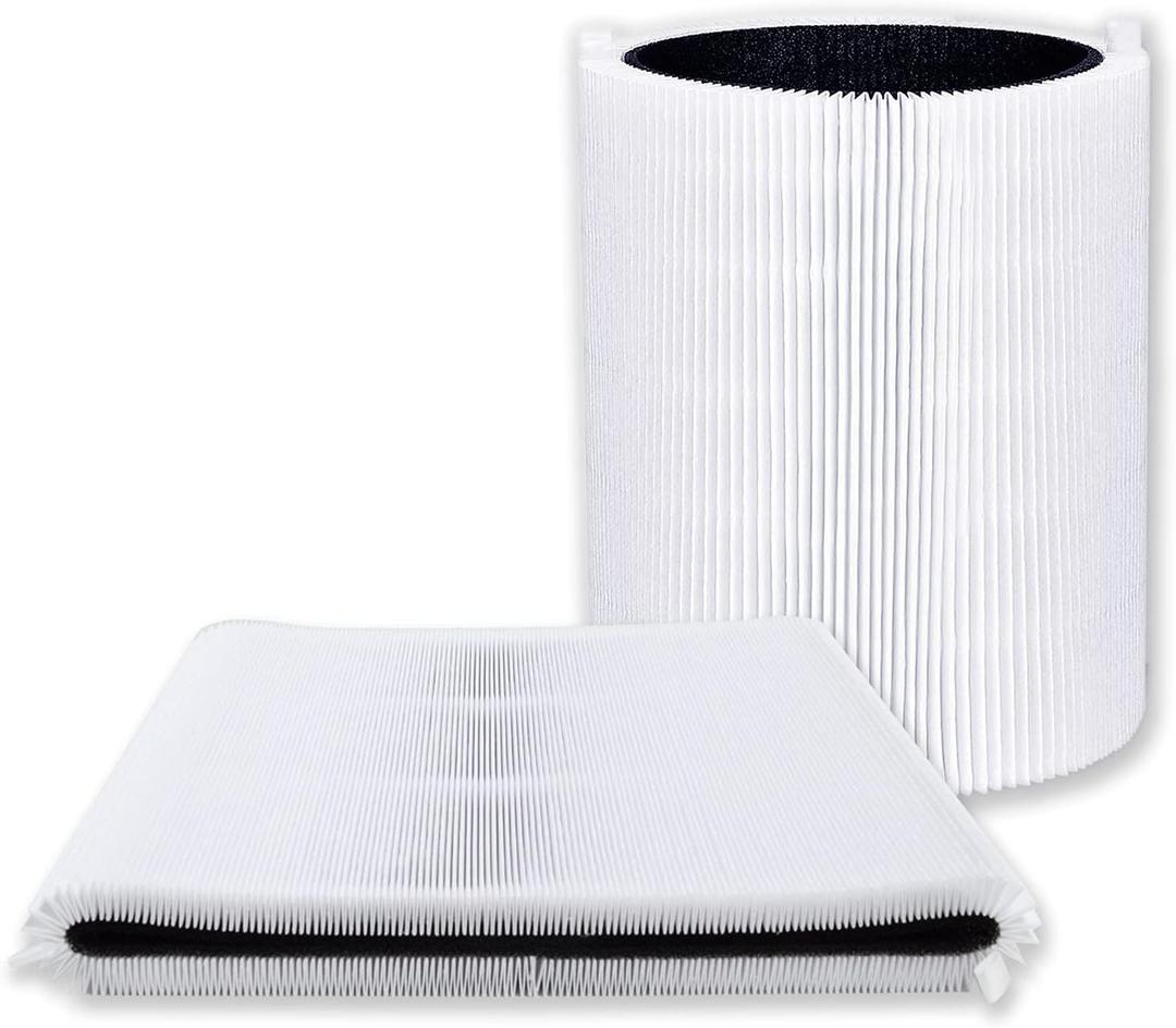 PUREBURG Replacement Filter Compatible with BLUEAIR Blue Pure 311 Auto Air Purifier,2-Pack H13 HEPA Activated Carbon 2-in-1 Air Clean Dust VOCs Odor