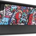 for Amazon Kindle All New Fire 7 SR043KL 7th/9th Generation Smart Cover,Ultra Slim Folio Stand Leather Case Cover with Auto Sleep/Wake Up for Kindle Fire HD7 7" (2017/2019 Release) (Graffiti)