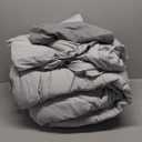 Bedsure Queen Comforter Set - 7 Pieces Reversible Grey Bedding, Queen Size Bed Set for All Seasons, Bed in a Bag with Down Alternative Comforter, Sheets, Pillowcases & Shams