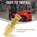 Hoypeyfiy RE7141F Forklift Connector Female and RE7141M Forklift Connector Male, Forklift Propane Tank Connector Replacement for Rego Coupler 7141F 7141M