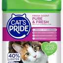 Cat's Pride Premium Lightweight Clumping Litter: Pure & Fresh - Up to 10 Days of Powerful Odor Control - Multi-Cat, Scented, 10 Pounds