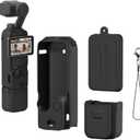 Silicone Protective Case Cover for DJI Osmo Pocket 3 Silicone Sleeve Protective Cover Handheld Gimbal Action Camera Accessories(Black)