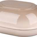 VORRINGARD Enameled Cast Iron Sourdough Bread Oven, Dutch Oven, Loaf Cast Iron Bread Pan for Homemade Bread Baking, Meatloaf Pan with Lid, 5QT, Latte