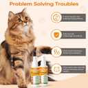 Cat Deterrent Spray Anti-Scratch Cat Spray 100% Natural, Plant-Based Formula to Stop Scratching, Chewing & Urine Spraying Indoor Use Safe for Furniture, Pets & Kids 8.8 oz (2 Pack) (XS)