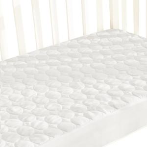 Biloban Crib Mattress Protector Pad Waterproof, Toddler Waterproof Crib Mattress Cover, Machine Washable & Dryer Fit Baby Toddler Bed Mattress Protector (Standard Size 52 x 28), White