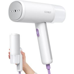 CLEVAST Steamer for Clothes, Portable Garment Steamer for Clothing, Handheld and Foldable Travel Size Wrinkle Remover, 30-Second Fast Heat Up, Powerful Steam Output, 120V Only (improved)
