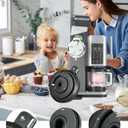 Outer Bowl Lid for Ninja Ice Cream Maker Accessories,Creami Lid Replacement, Reusable Creami Replacement Parts (Outer Bowl Lid, for Ninja NC701/NC700)