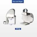 Boat Fender Clips, Adjustable Pontoon Boat Square Rail Fender Cleats/Clips/Hangers for Pontoon Bumpers, Pontoon Boat Accessories for Bumpers