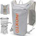 INOXTO Running Hydration Vest Backpack,Lightweight Insulated Pack with 1.5L Water Bladder Bag Daypack for Hiking Trail Running Cycling Race Marathon for Women Men