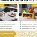 Bamboo Bread Box with Sliding Lid Large Bread Box with Transparent Window Bread Holder for Kitchen Countertops Bamboo Bread Storage Container