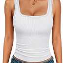 ANRABESS Womens V Neck Tank Tops Wrap Banded Hem Shirts Sleeveless Ruched Going Out Blouse 2026 Summer Fashion Clothing White XX-Large