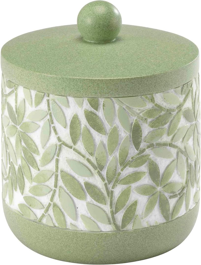 Avanti Linens Accessories Bathroom Essentials, Jar, Green