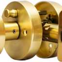 Gold Privary Door Knobs Interior - for Satin Brass Door Knobs Suitable for Hallway, Wardrobe, Bathroom etc,for All Standard Size Doors (1 Pack Privacy)
