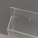 1Pc Clear Acrylic File Holder Wall Mount Mail Magazine Organizer File Holders with Screw Wall Pocket Office Document Storage Rack Magazine Letter Brochure(14 x8.3 x1.2 ,Horizontal)