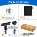 5Pcs Sprayer Tips, Airless Paint Sprayer Tips, Paired with Wooden Base and Black Portable Bag for Easy Storage(109,213,315,413,621)