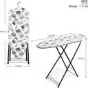 Duwee 13"35" Ironing Board Small with Heat Resistant Cover,Folding Compact Ironing Board,Light Weight,Easy to Storage
