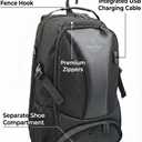 Net & Style Pickleball Backpack Large 29L with Shoe Compartment – Waterproof Court Backpack with Fence Hook & USB Charging Cable for Daily Play & Tournaments – Ideal for Men & Women Players