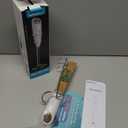 SIMPLETASTE Milk Frother Handheld Battery Operated Electric Foam Maker, Drink Mixer with Stainless Steel Whisk and Stand for Cappuccino, Bulletproof Coffee, Latte (White)