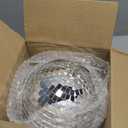 Alytimes Mirror Disco Ball - 8-Inch Cool and Fun Silver Hanging Party Disco Ball Big Party Decorations, Party Design