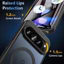 Case for Google Pixel 9/Pixel 9 Pro, Magnetic Pixel 9 Pro Case with Screen Protector [Compatible with Magsafe] [Military Grade Drop Tested] Shockproof Translucent Matte Protective Cover