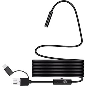 Camera for iOS Android PC - 7mm Diameter, Black, 2m