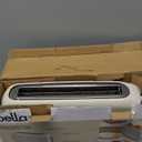 bella 2 Slice Slim Toaster, Fits-anywhere Kitchenware, 6 Setting Shade Control with Reheat & Cancel Buttons, Fits sourdough, 10 Long Slot, Anti Jam & Auto Shutoff, 900 Watt, Oatmilk