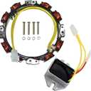 592830 Alternator Stator Fit for 10-16 Amp,Repacle 394890 393374 691185 696458 691064 S2546 S1742 SST18 X330 Z225 Z245 Z425 Z435 Z445 Z465 Lawn Mower with 845907 Voltage Regulator
