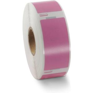 BETCKEY Colored Labels Compatible with Dymo 30336 (1" x 2-1/8") Return Address Labels, Compatible for Dymo LabelWriter Thermal 450, 4XL & Zebra Desktop Printers [2 Rolls, 1000 Labels, Pink]