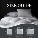 Hotel Grand Luxury White Goose Feather Down Fiber Comforter Twin Size, 100% Cotton All Season Duvet Insert Twin, Medium Warmth Bedding Comforter with 8 Corner Loops, White 68x90 Inch