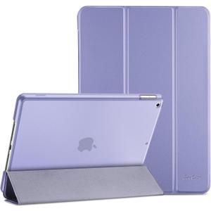 ProCase for iPad 9th/ 8th/ 7th Generation Case 10.2 Inch (2021/2020/2019 Release), 10.2 iPad Case 9th/ 8th/ 7th Gen Cover, Slim Smart Cover with Translucent Hard Shell Back -Light Purple