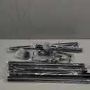 Curtain Rods for Windows 32 to 96 Inches - Black 1 Inch Diameter Curtain Rods, Easy Installation and Modern Design