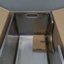 Stainless Steel Cat Litter Box 11.8 High Sides, Large Metal Litter Box with Low Entry for Big Cats, Leak-Proof Pet Toilet Kitty Litter Pan with Wheels for Mobility, Easy to Clean & Non-Stick