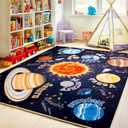 Kids Rugs for Playroom Educational Rug for Learn The ABC Alphabet, Soft Machine Washable Non-Slip Cute Carpet for Classroom Toddler Nursery Kids Room Decor Mat