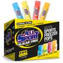 All Sport Sugar-Free - Freezer Pops, Giant Sized 3oz, 144 CT Refreshing Ice Pops with Electrolytes, B Vitamins & Potassium Blue Raz Ice, Lemon Lime, Fruit Punch & Orange