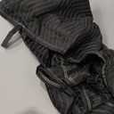 Riakrum 1 Pcs Quilted Door Cover Moving 39 x 79 Inches Door Moving Blankets Cotton Polyester Furniture Pads Cover for Washable Reusable Blanket for Interior Exterior Use, Black