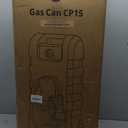 15 Gallon Fuel Caddy Portable Fuel Transfer Tank with LE Siphon Pump & 10ft Delivery Hose  Diesel & Gasoline Fuel Tank On Wheels for Cars, Lawn Mowers, ATVs & Boats - Yellow