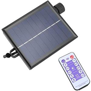 Replacement Solar Panel, Automatic Adjustable Solar String Light Control Box with Remote Control, Solar Lamp String Circuit Board (Output Boost 24V)