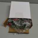 2 Pcs 9 Mini Christmas Wreath for Front Door Christmas Artificial Pine Needle Winter Wreath for Cabinet Wedding Window Home Wall Indoor Decor