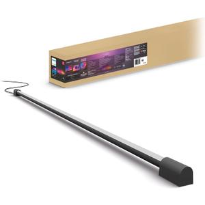 Philips Hue Large Smart Light Tube, Black - White and Color Ambiance LED Color-Changing Light - 1 Pack - Sync with TV, Music, and Gaming - Requires Bridge and Sync Box - Control with App or Voice