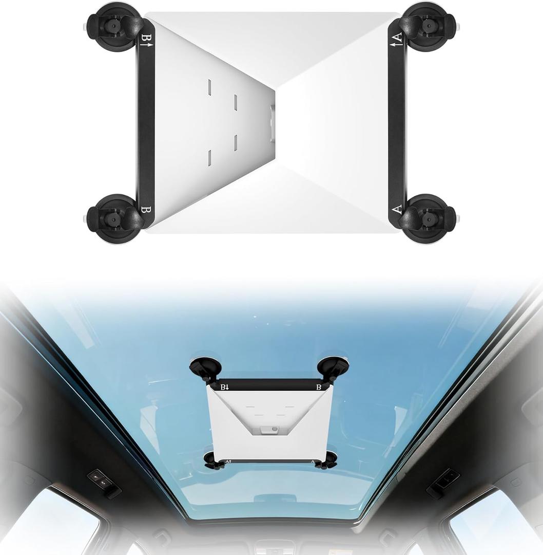 Starlink Mini Suction Cup Mount for Window  Strong Grip & Vibration-Proof  Starlink Mini Sunroof Mount to Secure Stable Signal for Star Link on Cars Yachts RVs Travel (Black)