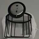 Vintage Wall-Mounted Toilet Paper Holder with Wire Basket Design, Oil-Rubbed Bronze, Wall-Mounted Bath Hand Towel Holder with Braiding Carvings, Vintage Style