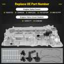 25204723 Engine Valve Cover Compatible with 2016-2022 Chevy Malibu Buick Encore, for 2016 2017 2018 2019 Cruze, 2021 2022 Trax 1.4L 1.5L with Gasket Kit Replace for 12699254 98MC22G 12636177 12366384