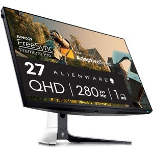 Alienware AW2723DF Gaming Monitor - 27-inch (2560 x 1440) 240Hz Display (DP 1.4), 1ms Response Time, NVIDIA G-Sync, Preset OSD Modes, Height/Tilt/Swivel/Pivot Adjustability - Lunar Light